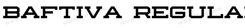 Baftiva Regular字体转换